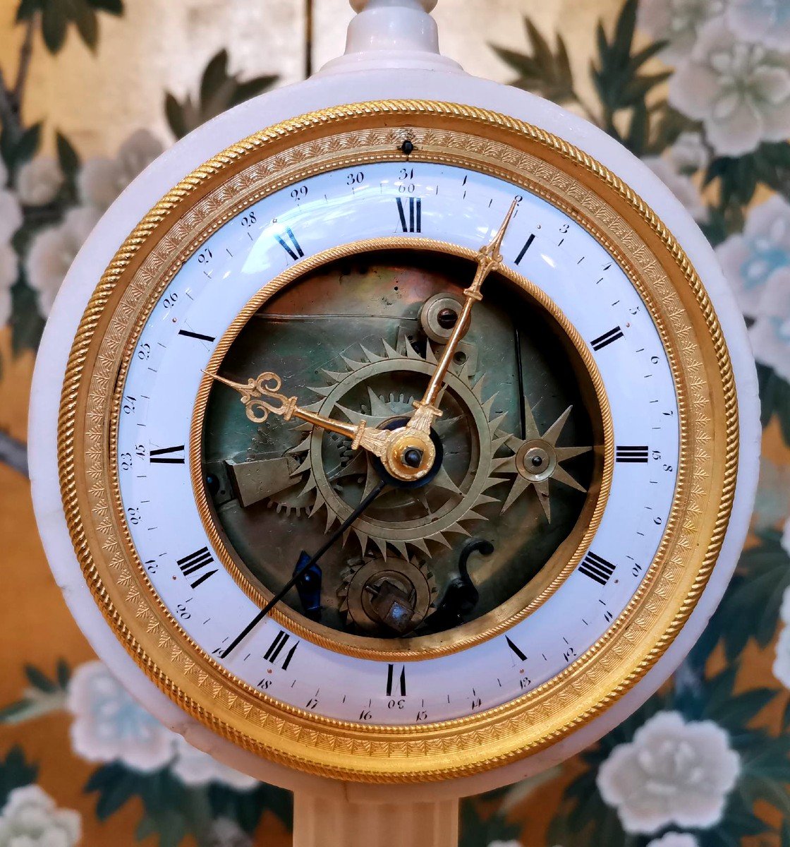 Pendule En Marbre Du 18 Eme-photo-2