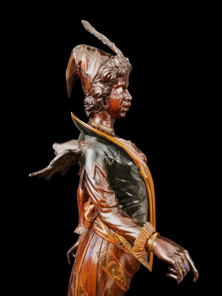 Mrs Devil 'hall Figurine Attributed To Francesco Toso-photo-3