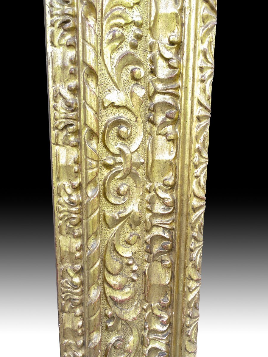 Large Finely Carved Antique Gilt Frame-photo-3