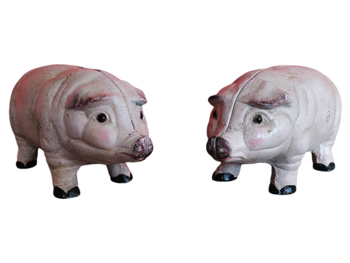 Pair Of Piggy Bank Shaped Pig-photo-2