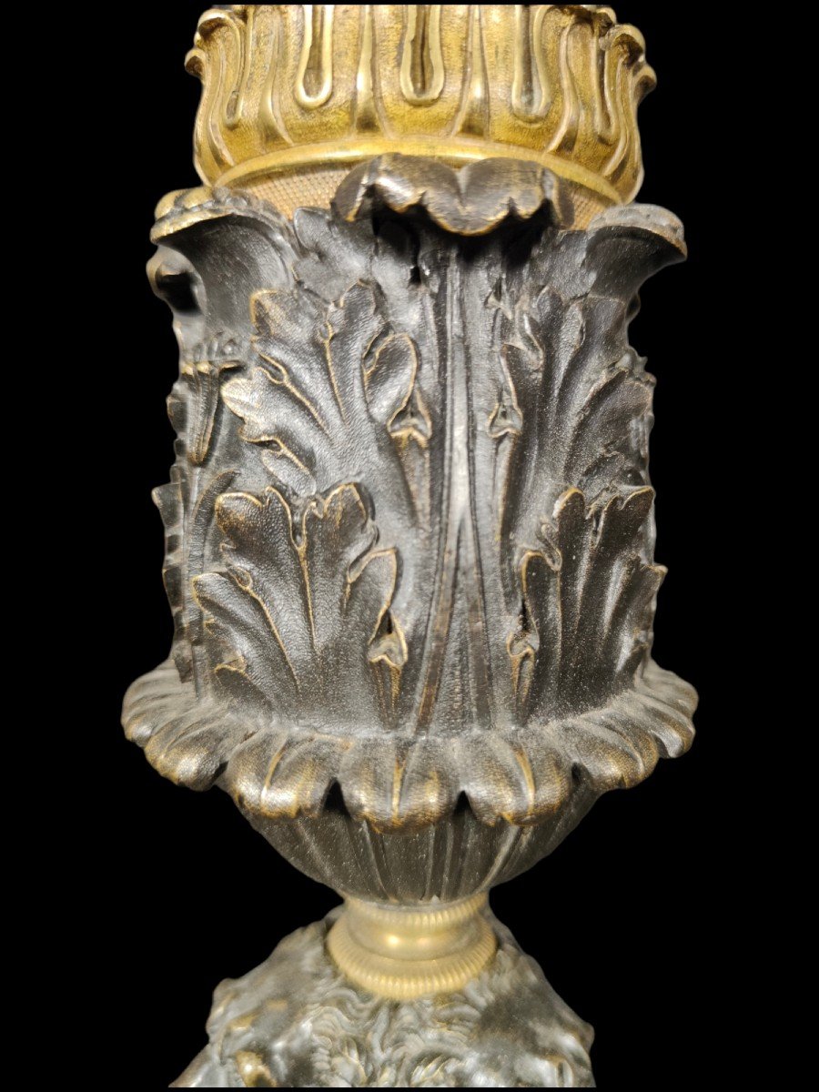 Pair Of 19th Century French Candlesticks-photo-3