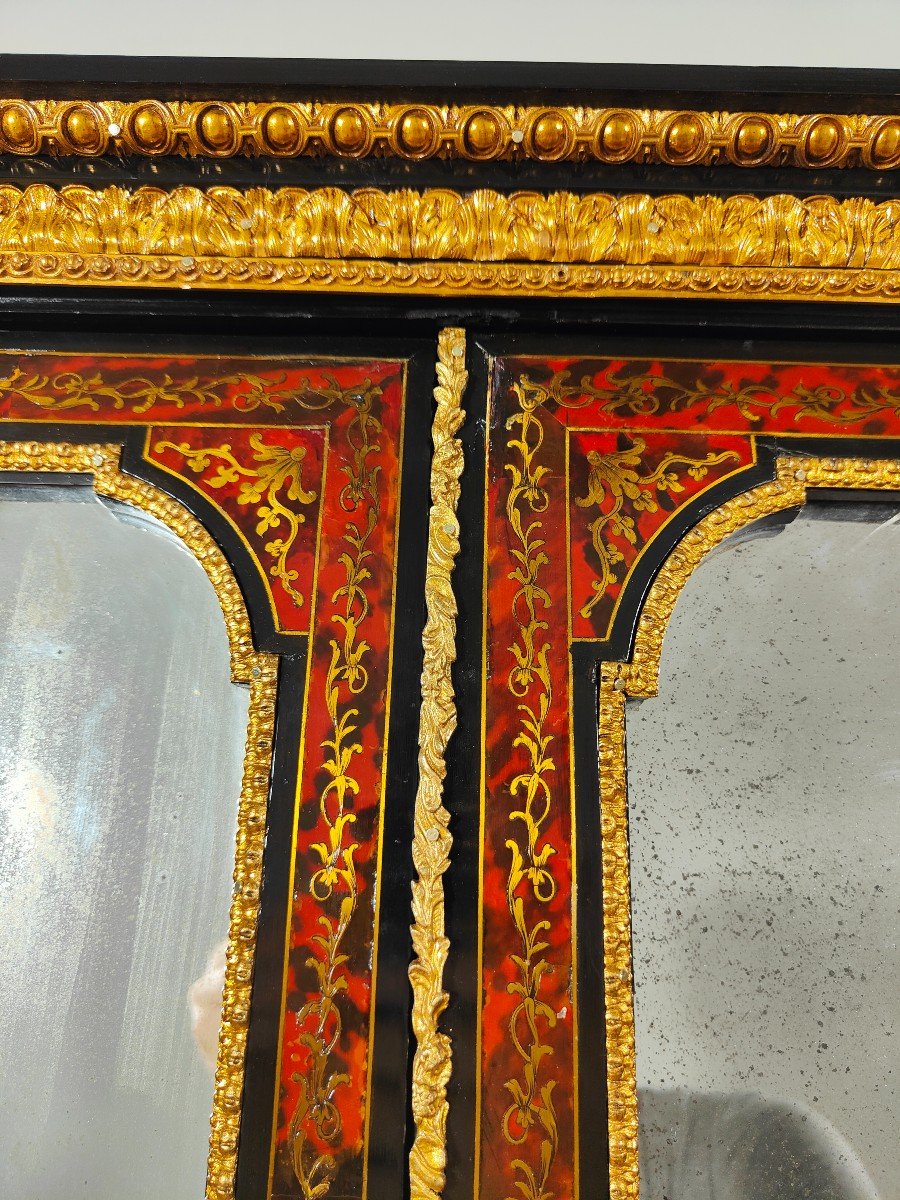 Cabinet Boulle Happiness Of The Blackened Day From The XIXth Century-photo-3