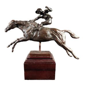 Sculpture Polo En Bronze