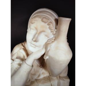 Sculpture En Marbre Italienne Du XIX Siecle
