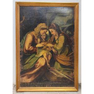 Peinture Religieuse Ancienne Du 17eme Siecle