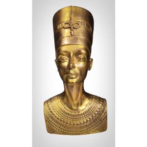 Buste De Néfertiti En Bronze