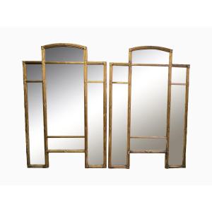 Monumental French Mirrors In Golden Wood - Historic Treasures Of Elegance