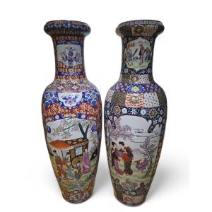 Paire De Vases En Porcelaine Chinoise – Années 1970