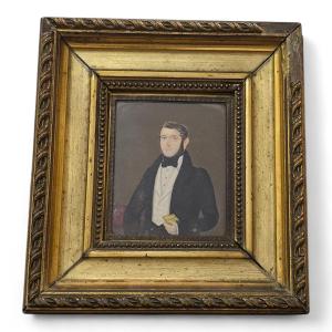 19th Century French Miniature – Portrait Of A Gentleman