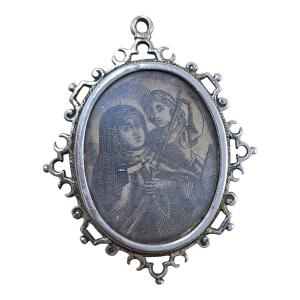 Reliquaire En Argent Massif – XVIIIe Siècle