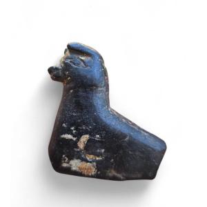Sculpture En Albâtre Précolombienne – Canopa Inca En Forme De Flamme