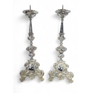 Pair Of 18th Century Candlesticks