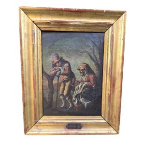 Huile sur toile attribuée à Andries Both – XVIIe siècle