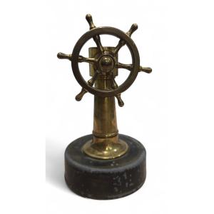 German Bronze Cigar Cutter In The Shape Of A Telegraph, Circa 1930