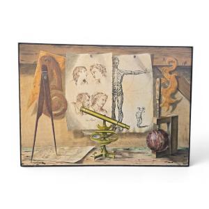 Decorative Oil Painting On Panel By Lucien Mathelin