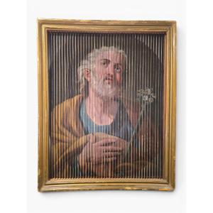  tableau du XVIIe siècle représentant la Sainte Famille, une illusion d'optique saisissante