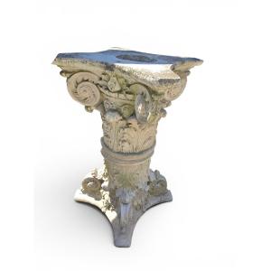 Pair Of Classic Plaster Capitals, 1950s