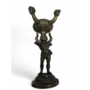 Neo-romanesque Bronze Incense Burner, 19th Century