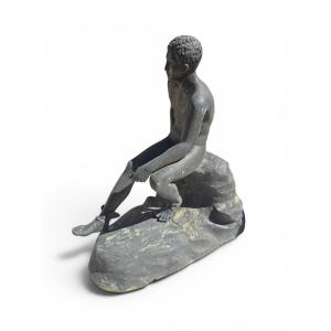 Hermès en bronze du XIXe siècle, d'après le modèle antique du Musée archéologique national de N
