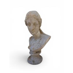 Buste d'Athéna en plâtre, XIXe siècle, Italie
