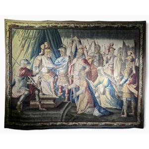 Tapisserie d'Aubusson du XVIIe siècle : La Famille de Darius devant Alexandre