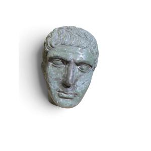 Classically Styled Carved Marble Head (italy