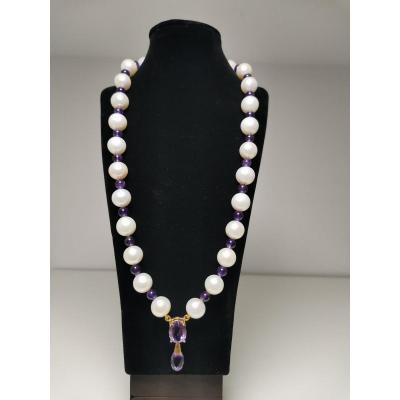 Necklace Cultured Pearls 20 Eme