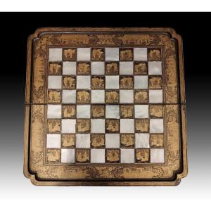 Table d'Echecs Chinois XIX Siecle