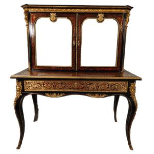 Cabinet Boulle Happiness Of The Blackened Day From The XIXth Century