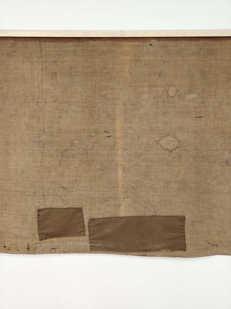 Chinese Tapestry, Embroidered In Silk, 1890-photo-1