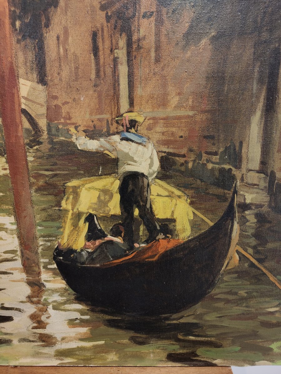 Cosimo Privato, ‘venetian Canal’, Italy, 1930s-photo-1