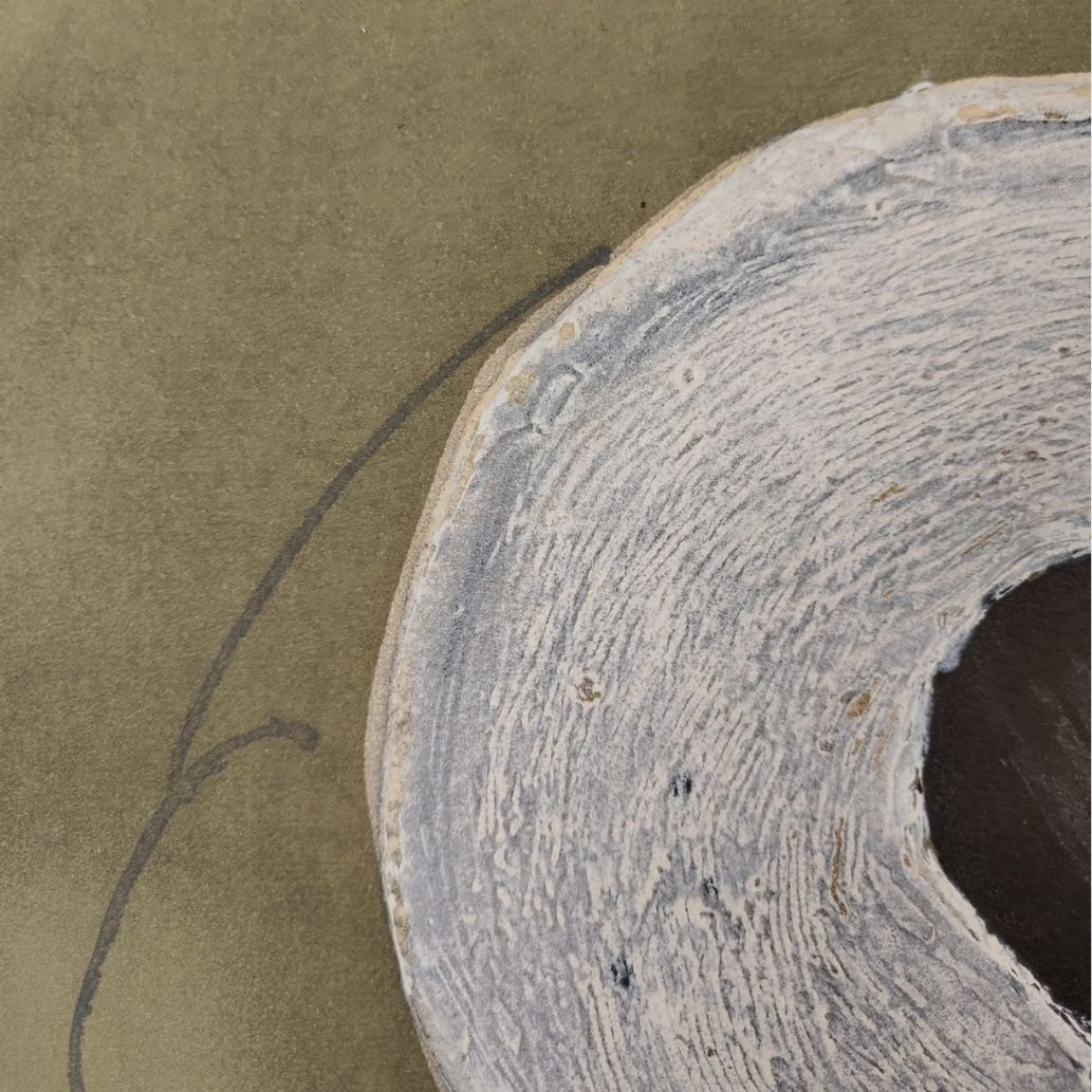 Gravure d'Antoni Tàpies, « Blanc central », 1982, Espagne-photo-4