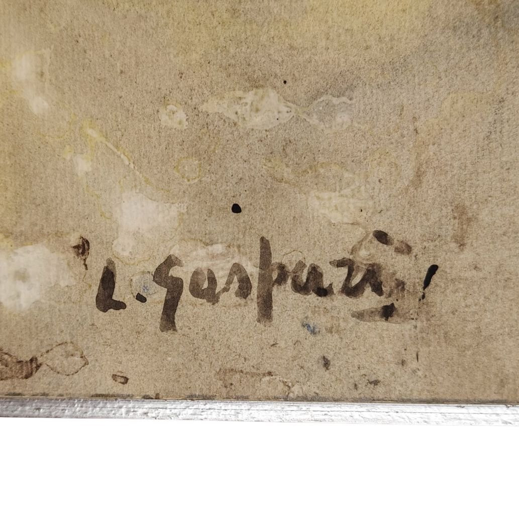 Huile sur toile, « Sans titre », Luciano Gaspari, vers 1980-photo-3