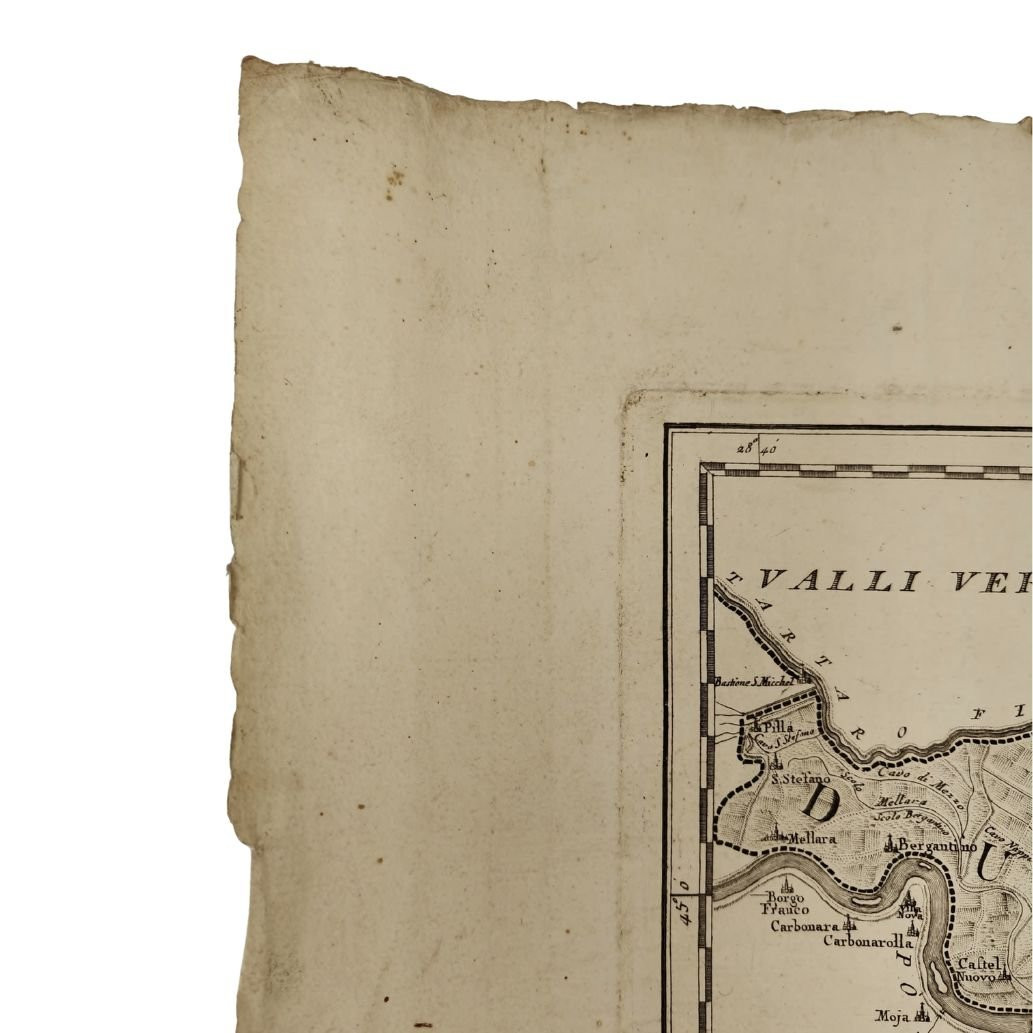 Gravure Giovanni Valle, « Le Polesine de Rovigo, le duché de Ferrare et le Dogado », 1793-photo-1