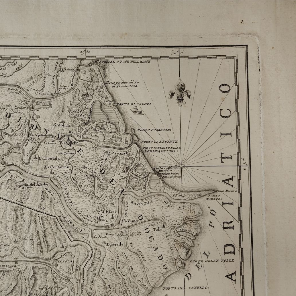 Gravure Giovanni Valle, « Le Polesine de Rovigo, le duché de Ferrare et le Dogado », 1793-photo-5