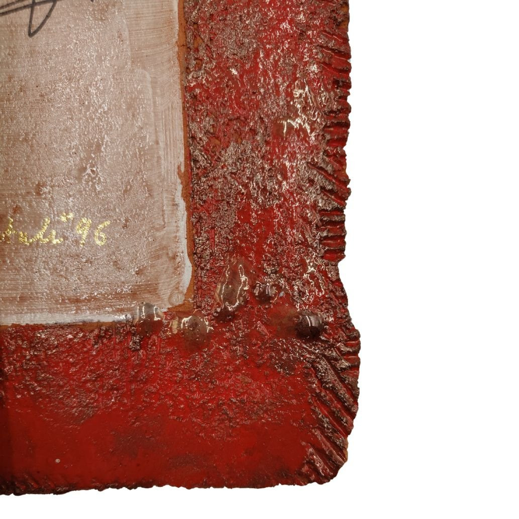 Ceramics, Pompeo Pianezzola, “red Parchment: Life, Friendship Remains”, 1996-photo-3