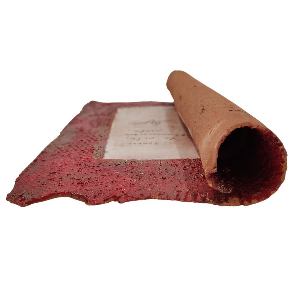 Ceramics, Pompeo Pianezzola, “red Parchment: Life, Friendship Remains”, 1996-photo-3