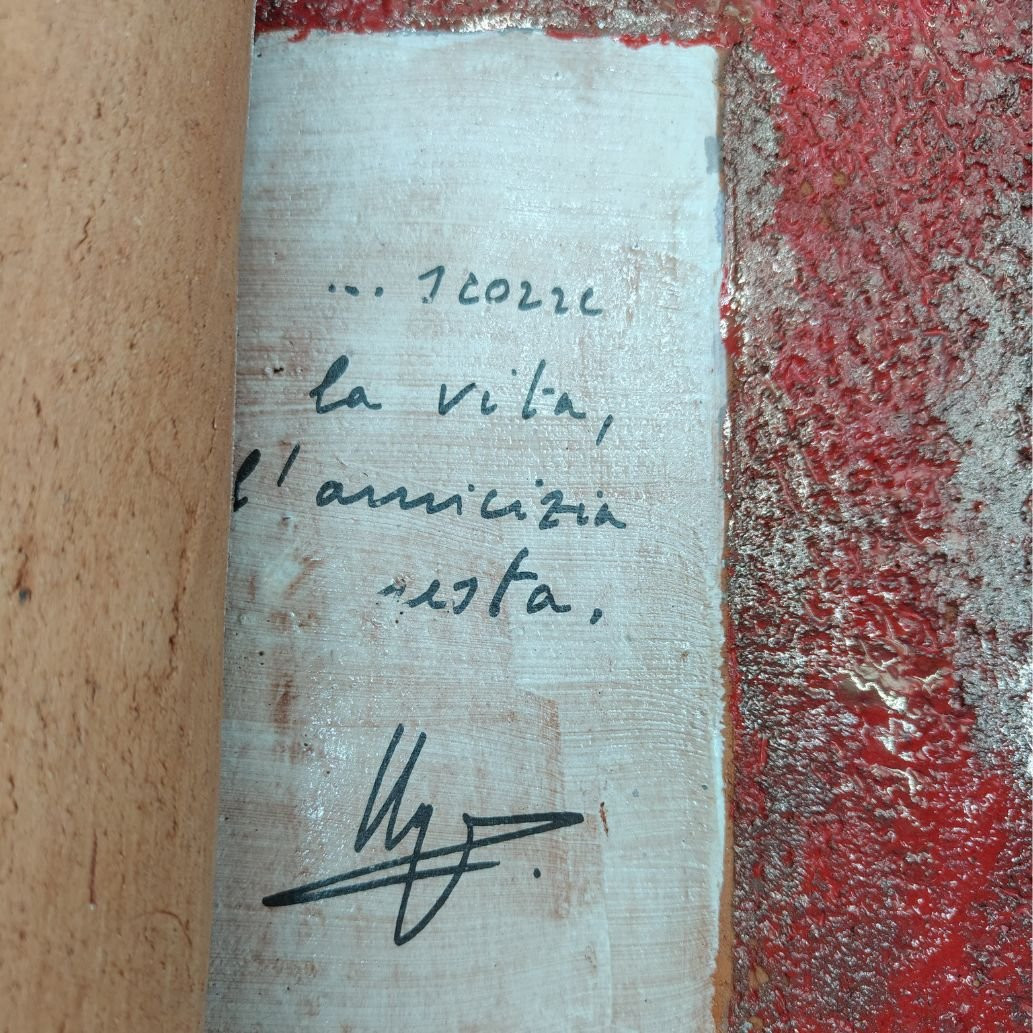Ceramics, Pompeo Pianezzola, “red Parchment: Life, Friendship Remains”, 1996-photo-7