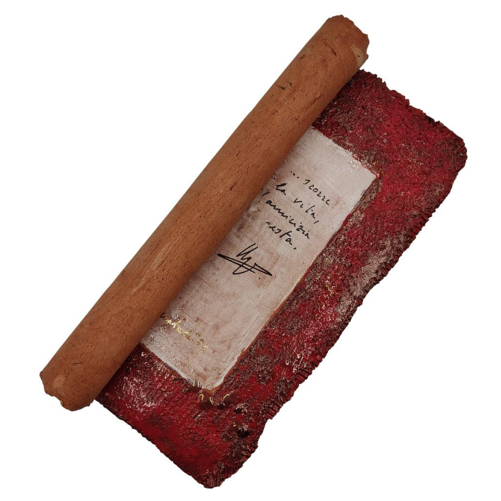 Ceramics, Pompeo Pianezzola, “red Parchment: Life, Friendship Remains”, 1996