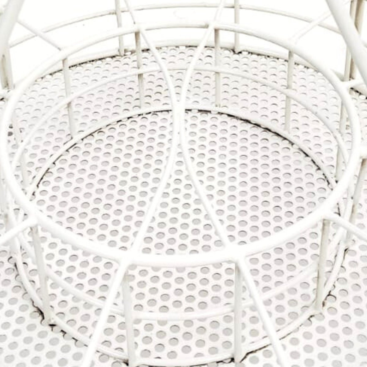 Porte-bouteilles en fer peint blanc, manufacture italienne, années 1970-photo-2