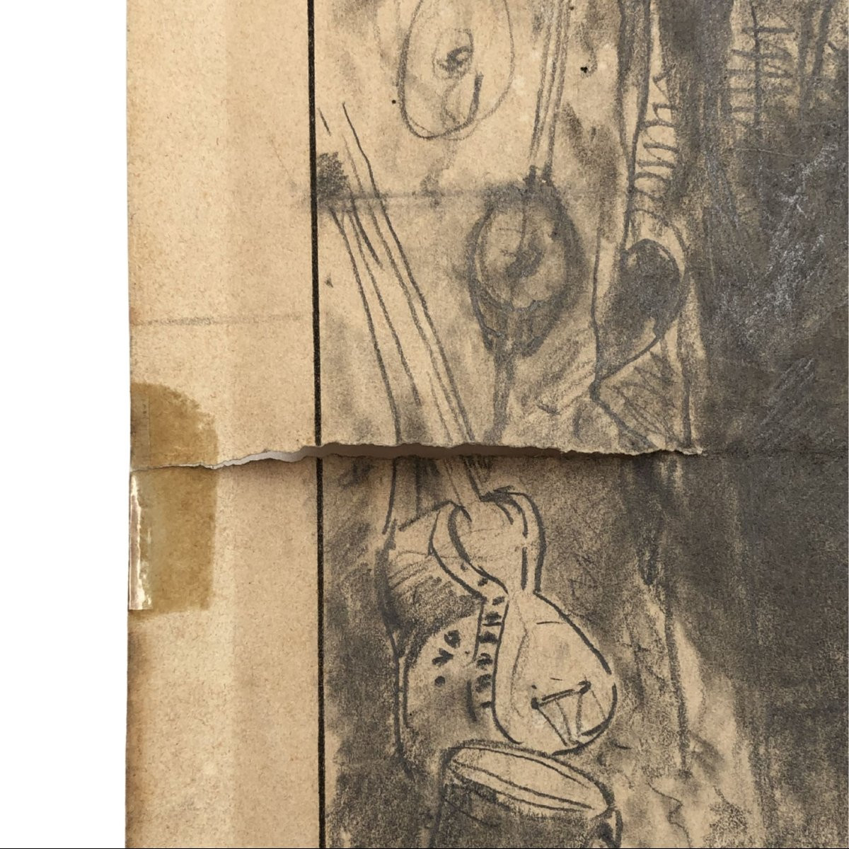 Alberto Pasini – Étude de sujets variés, crayon sur papier, vers 1860/70-photo-5