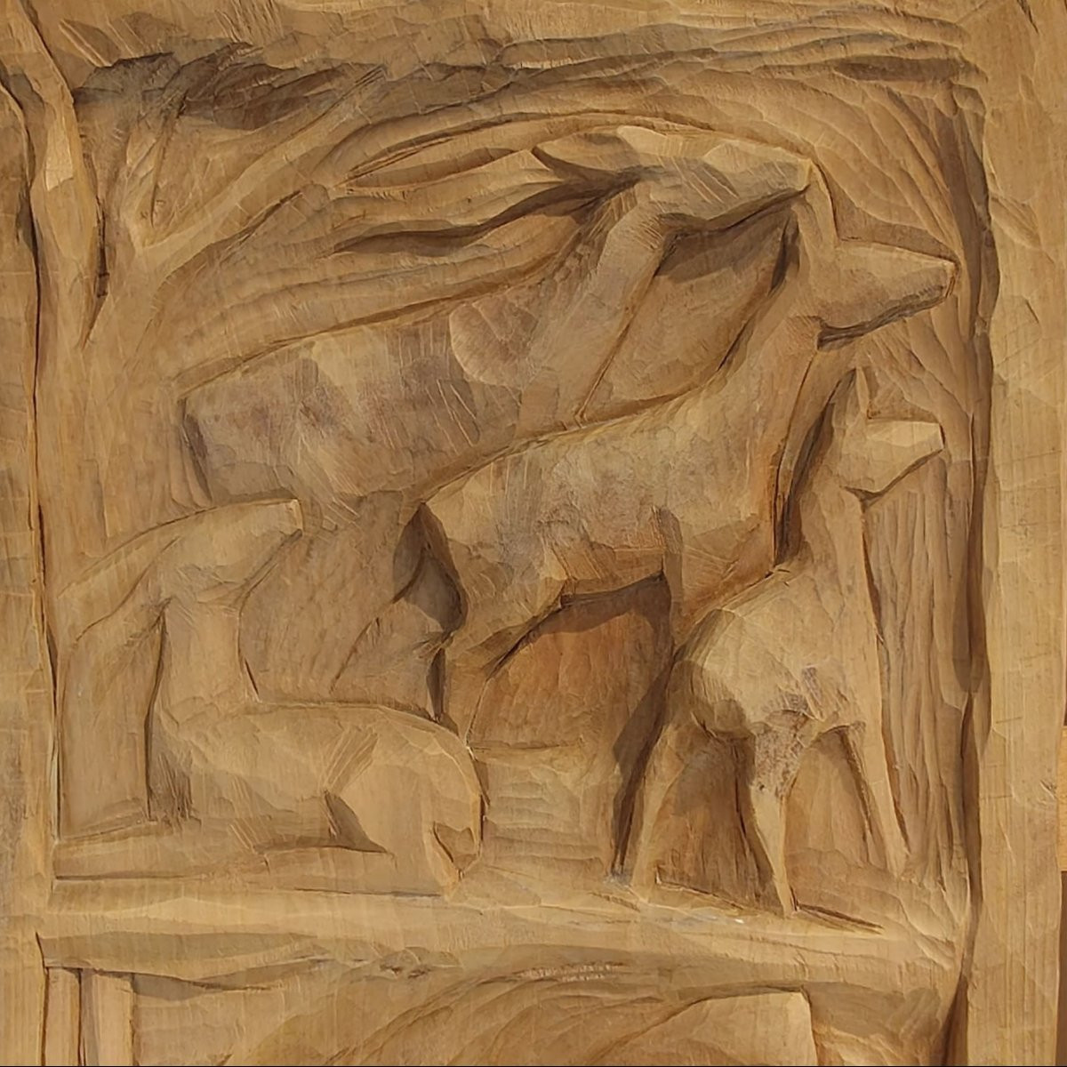 Wooden Bas-relief Panel By Renato Soppelsa, 1960, Italy-photo-1