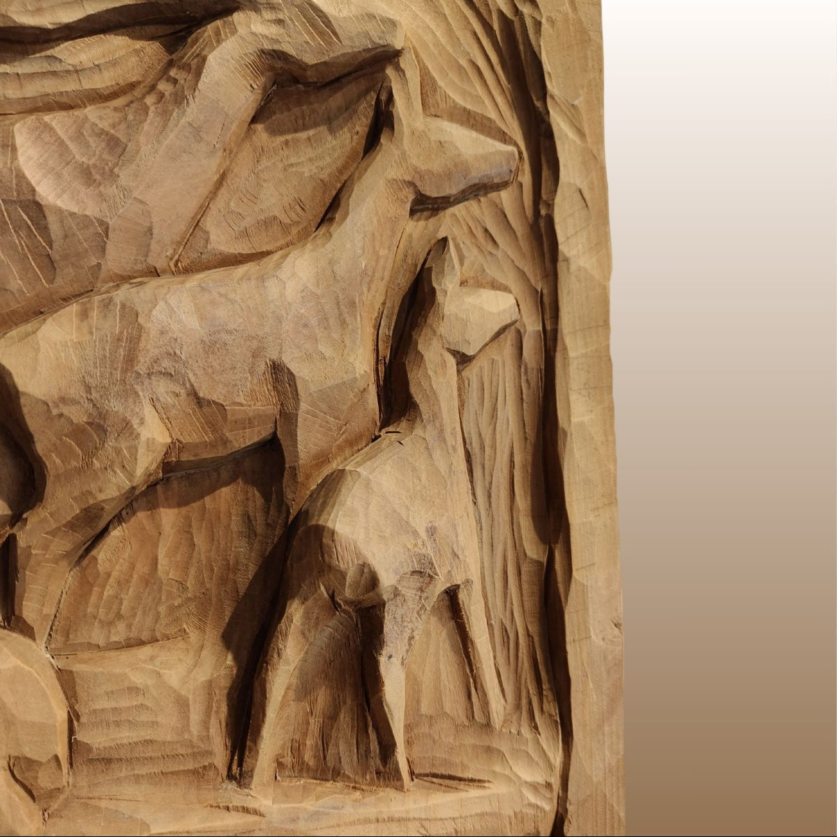 Wooden Bas-relief Panel By Renato Soppelsa, 1960, Italy-photo-4