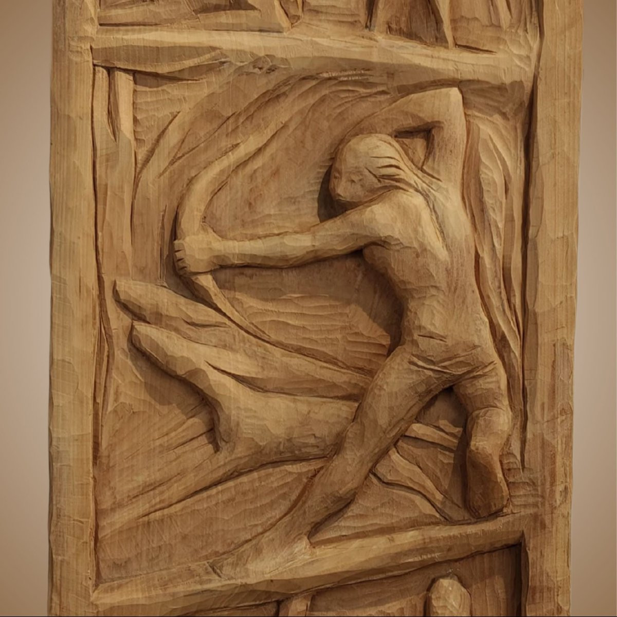 Wooden Bas-relief Panel By Renato Soppelsa, 1960, Italy-photo-6