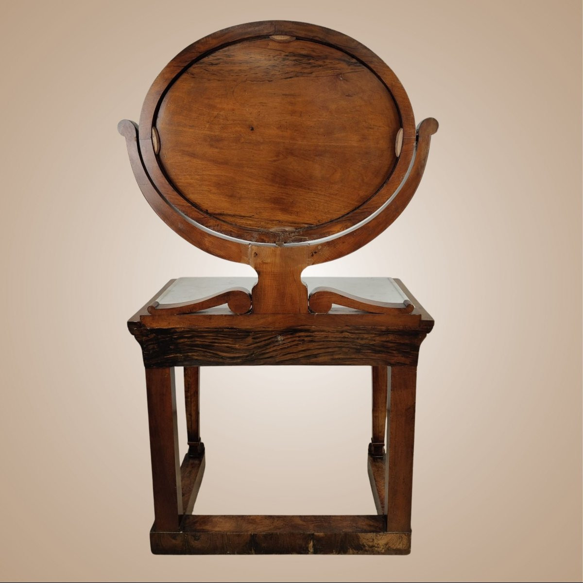 Console française de la première moitié du XIXe siècle, en bois d’acajou-photo-4