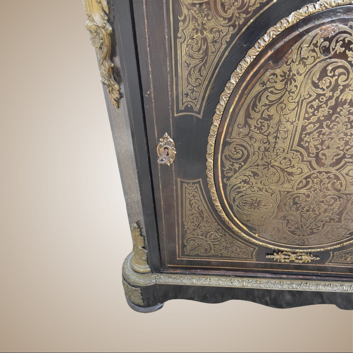 Boulle-style Sideboard, Made In France, Late 19th Century-photo-2