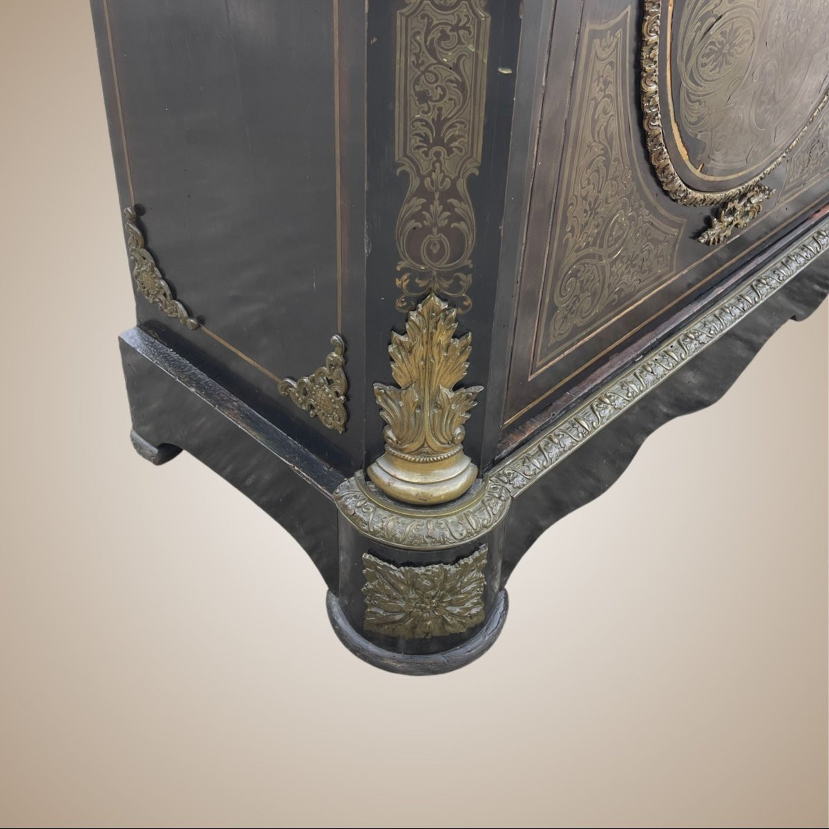 Boulle-style Sideboard, Made In France, Late 19th Century-photo-6