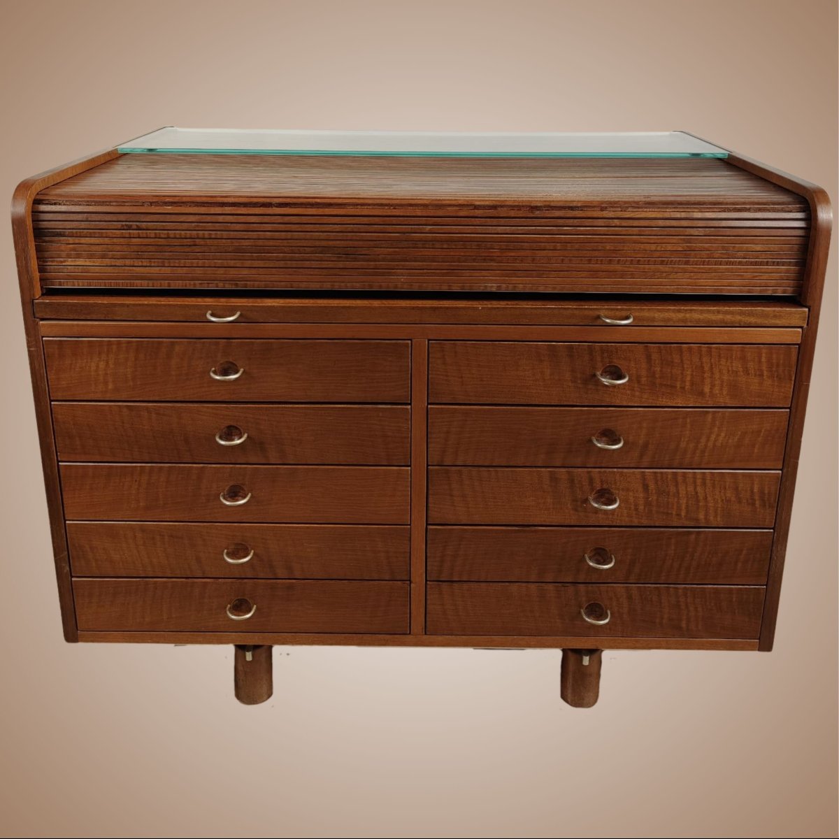 Bureau modèle 804 avec tablette, Frattini pour Bernini, années 1960-photo-2
