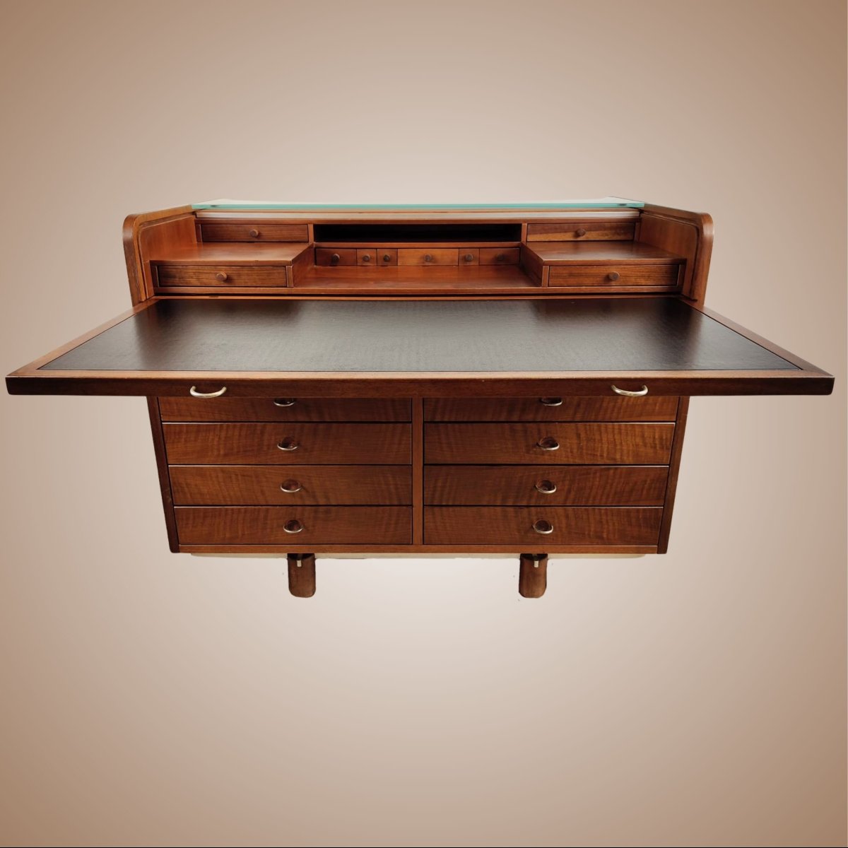 Bureau modèle 804 avec tablette, Frattini pour Bernini, années 1960