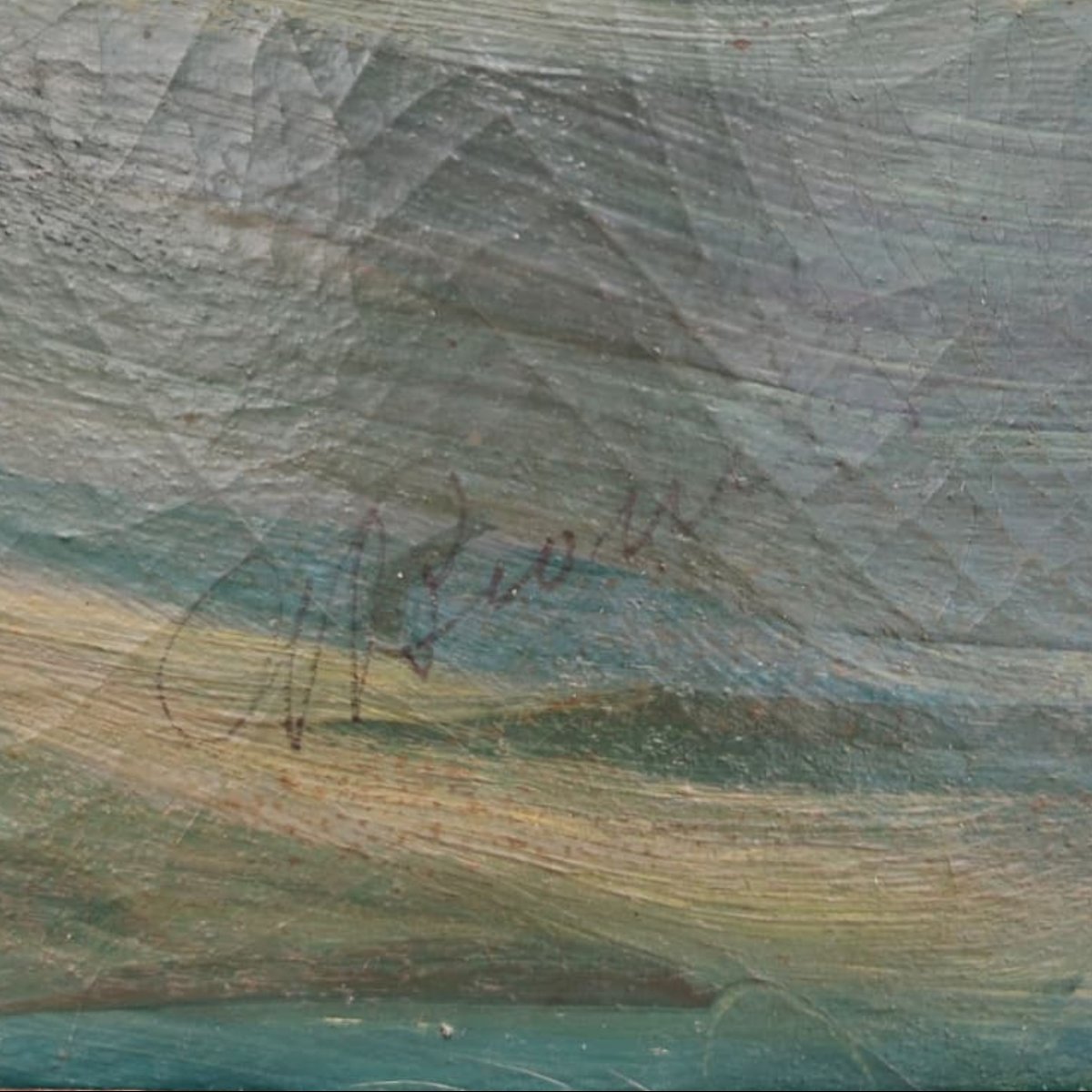 Angelo Brombo, Oil On Canvas, Two Bragozzo Sailing Boats Offshore, Circa 1920-photo-4